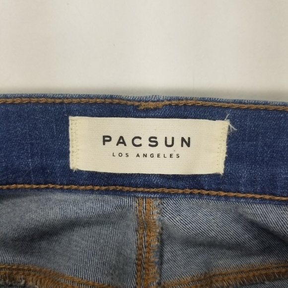 Pacsun Distressed Skinny Jeans Sz 26 - Picture 5 of 8